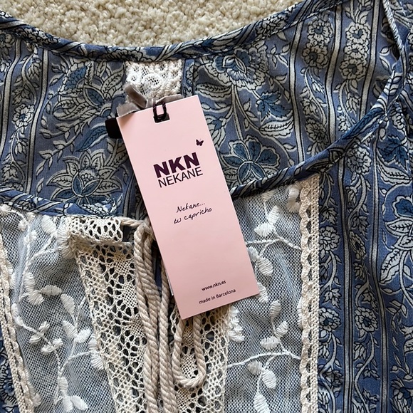 Boho Long Sleeve Lightweight Sheer Peasant Style Spanish Top - Picture 6 of 8